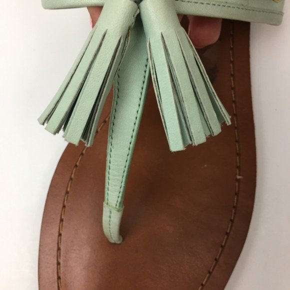 COACH Sheena Fringe Sandals Mint Size 9 - Picture 11 of 12